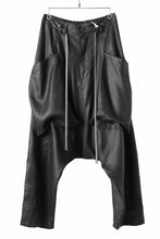 画像をギャラリービューアに読み込む, A.F ARTEFACT WIDE SARROUEL PANTS / LINEN TWILL (BLACK)