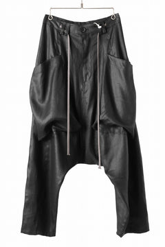 画像をギャラリービューアに読み込む, A.F ARTEFACT WIDE SARROUEL PANTS / LINEN TWILL (BLACK)