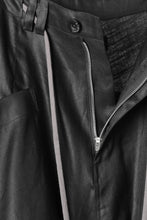画像をギャラリービューアに読み込む, A.F ARTEFACT WIDE SARROUEL PANTS / LINEN TWILL (BLACK)
