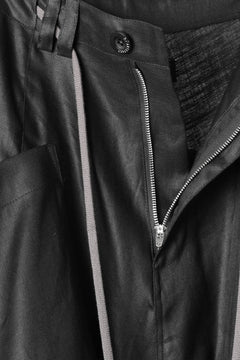 画像をギャラリービューアに読み込む, A.F ARTEFACT WIDE SARROUEL PANTS / LINEN TWILL (BLACK)