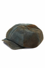 Load image into Gallery viewer, ierib Leather Casquette / Lamb Suede (GRAY)