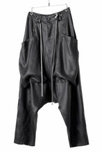 画像をギャラリービューアに読み込む, A.F ARTEFACT WIDE SARROUEL PANTS / LINEN TWILL (BLACK)