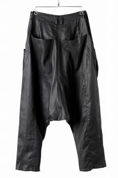 画像をギャラリービューアに読み込む, A.F ARTEFACT WIDE SARROUEL PANTS / LINEN TWILL (BLACK)