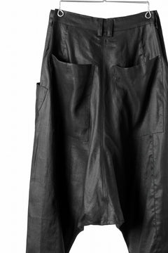 画像をギャラリービューアに読み込む, A.F ARTEFACT WIDE SARROUEL PANTS / LINEN TWILL (BLACK)