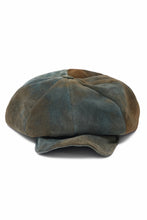 Load image into Gallery viewer, ierib Leather Casquette / Lamb Suede (GRAY)