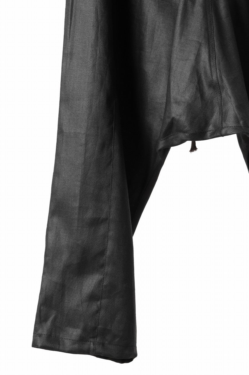 画像をギャラリービューアに読み込む, A.F ARTEFACT WIDE SARROUEL PANTS / LINEN TWILL (BLACK)