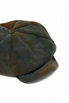Load image into Gallery viewer, ierib Leather Casquette / Lamb Suede (GRAY)
