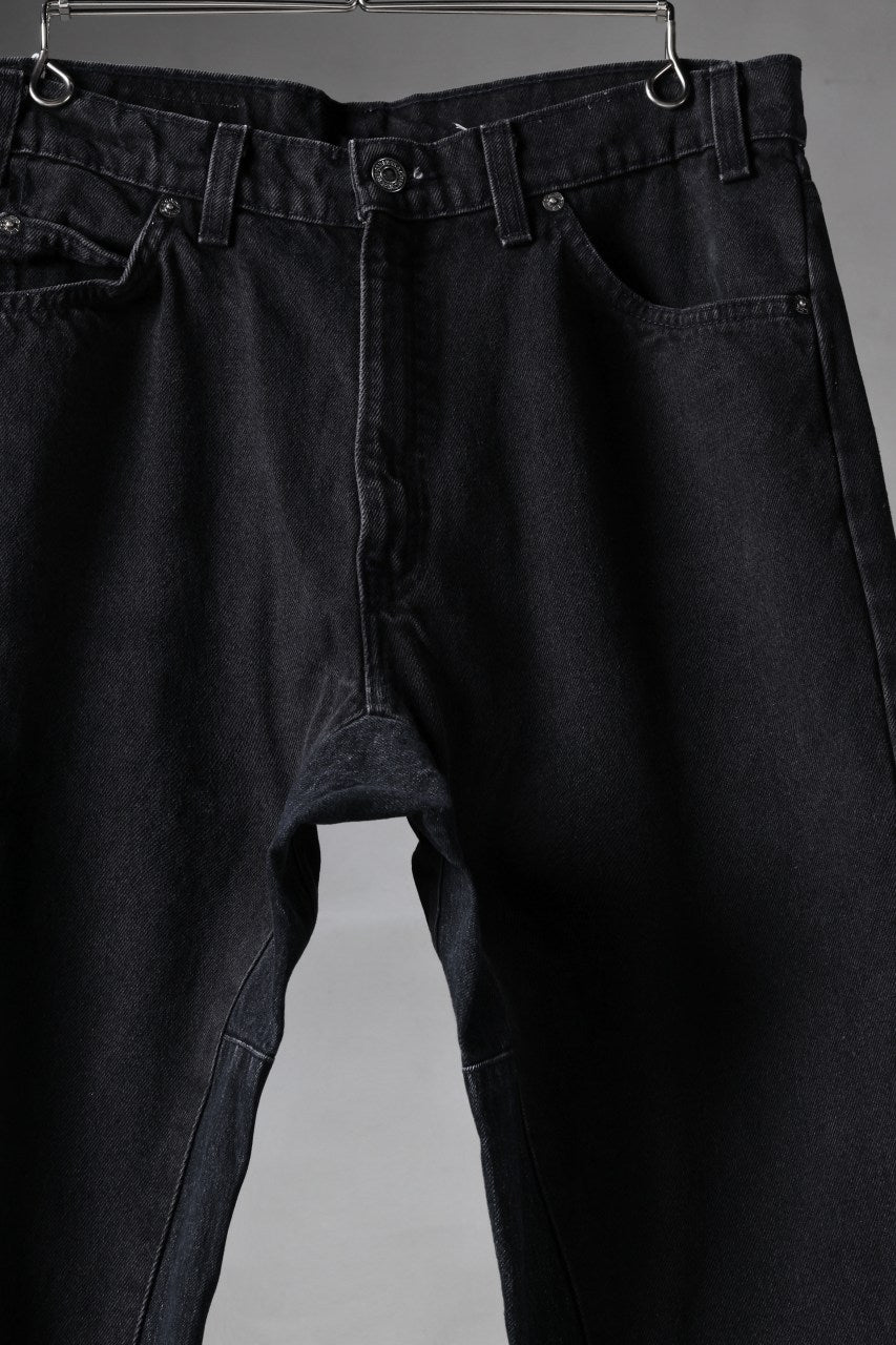 画像をギャラリービューアに読み込む, CHANGES x LOOM exclusive REMAKE REGULAR FIT DENIM PANTS / VINTAGE LEVI’S JEANS (BLACK #C)