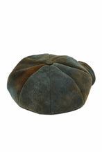 Load image into Gallery viewer, ierib Leather Casquette / Lamb Suede (GRAY)