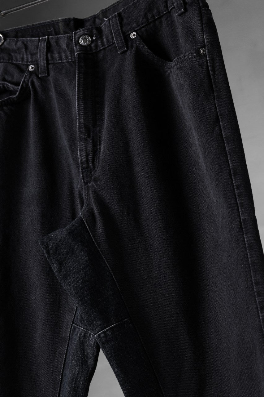 画像をギャラリービューアに読み込む, CHANGES x LOOM exclusive REMAKE REGULAR FIT DENIM PANTS / VINTAGE LEVI’S JEANS (BLACK #C)