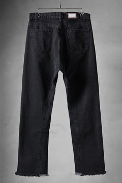 画像をギャラリービューアに読み込む, CHANGES x LOOM exclusive REMAKE REGULAR FIT DENIM PANTS / VINTAGE LEVI’S JEANS (BLACK #C)