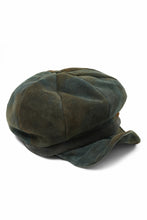 Load image into Gallery viewer, ierib Leather Casquette / Lamb Suede (GRAY)