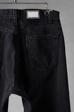 画像をギャラリービューアに読み込む, CHANGES x LOOM exclusive REMAKE REGULAR FIT DENIM PANTS / VINTAGE LEVI’S JEANS (BLACK #C)