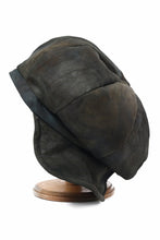 画像をギャラリービューアに読み込む, ierib Leather Casquette Cap / Lamb Suede (BLACK)