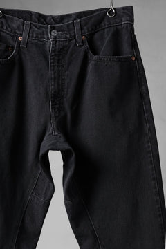 画像をギャラリービューアに読み込む, CHANGES x LOOM exclusive REMAKE REGULAR FIT DENIM PANTS / VINTAGE LEVI’S JEANS (BLACK #D)