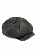 画像をギャラリービューアに読み込む, ierib Leather Casquette / Lamb Suede (BLACK)