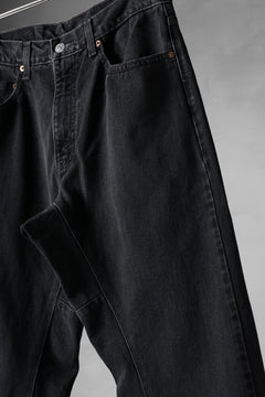 画像をギャラリービューアに読み込む, CHANGES x LOOM exclusive REMAKE REGULAR FIT DENIM PANTS / VINTAGE LEVI’S JEANS (BLACK #D)