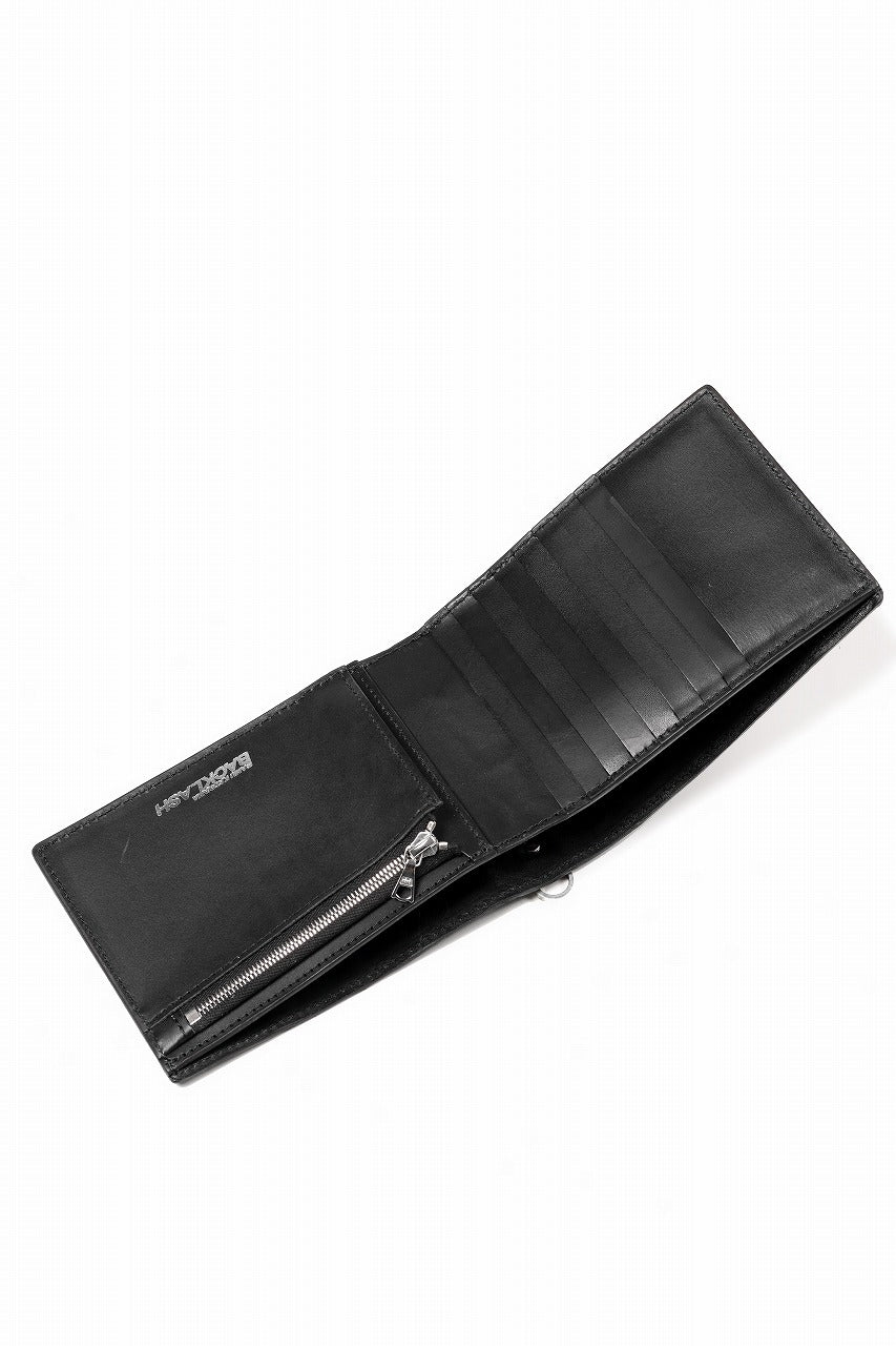 Load image into Gallery viewer, ISAMU KATAYAMA BACKLASH CROCODILE 2 FOLD WALLET / INK DYED (SUMI)