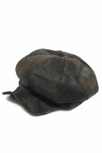 画像をギャラリービューアに読み込む, ierib Leather Casquette / Lamb Suede (BLACK)