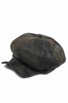 画像をギャラリービューアに読み込む, ierib Leather Casquette / Lamb Suede (BLACK)