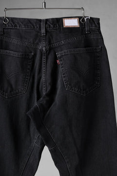 画像をギャラリービューアに読み込む, CHANGES x LOOM exclusive REMAKE REGULAR FIT DENIM PANTS / VINTAGE LEVI’S JEANS (BLACK #D)