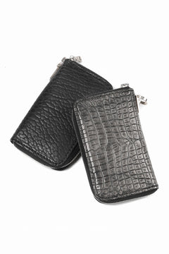 Load image into Gallery viewer, ISAMU KATAYAMA BACKLASH CROCODILE COIN PURSE / INK DYED (SUMI)