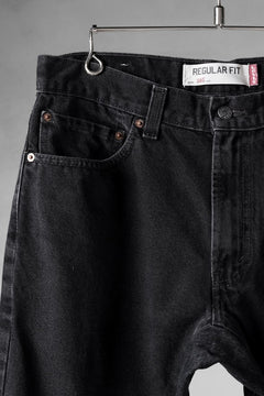 画像をギャラリービューアに読み込む, CHANGES x LOOM exclusive REMAKE REGULAR FIT DENIM PANTS / VINTAGE LEVI’S JEANS (BLACK #E)