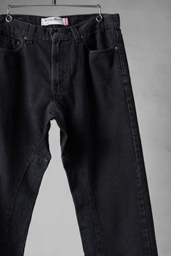 画像をギャラリービューアに読み込む, CHANGES x LOOM exclusive REMAKE REGULAR FIT DENIM PANTS / VINTAGE LEVI’S JEANS (BLACK #E)