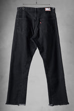 画像をギャラリービューアに読み込む, CHANGES x LOOM exclusive REMAKE REGULAR FIT DENIM PANTS / VINTAGE LEVI’S JEANS (BLACK #E)