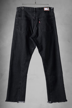 画像をギャラリービューアに読み込む, CHANGES x LOOM exclusive REMAKE REGULAR FIT DENIM PANTS / VINTAGE LEVI’S JEANS (BLACK #E)