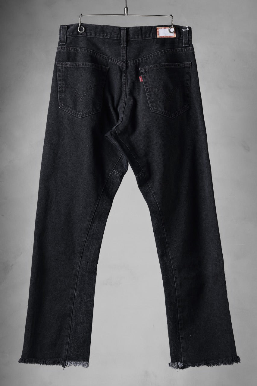 画像をギャラリービューアに読み込む, CHANGES x LOOM exclusive REMAKE REGULAR FIT DENIM PANTS / VINTAGE LEVI’S JEANS (BLACK #E)