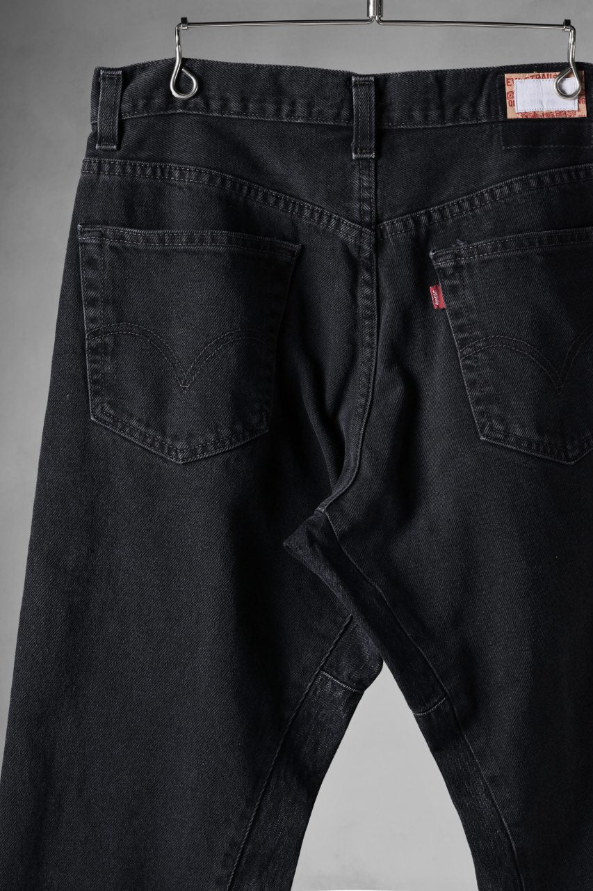 画像をギャラリービューアに読み込む, CHANGES x LOOM exclusive REMAKE REGULAR FIT DENIM PANTS / VINTAGE LEVI’S JEANS (BLACK #E)
