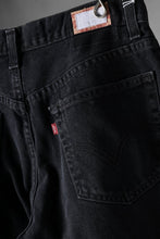 画像をギャラリービューアに読み込む, CHANGES x LOOM exclusive REMAKE REGULAR FIT DENIM PANTS / VINTAGE LEVI’S JEANS (BLACK #E)