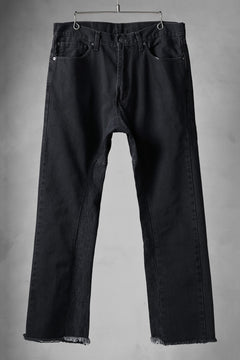 画像をギャラリービューアに読み込む, CHANGES x LOOM exclusive REMAKE REGULAR FIT DENIM PANTS / VINTAGE LEVI’S JEANS (BLACK #F)