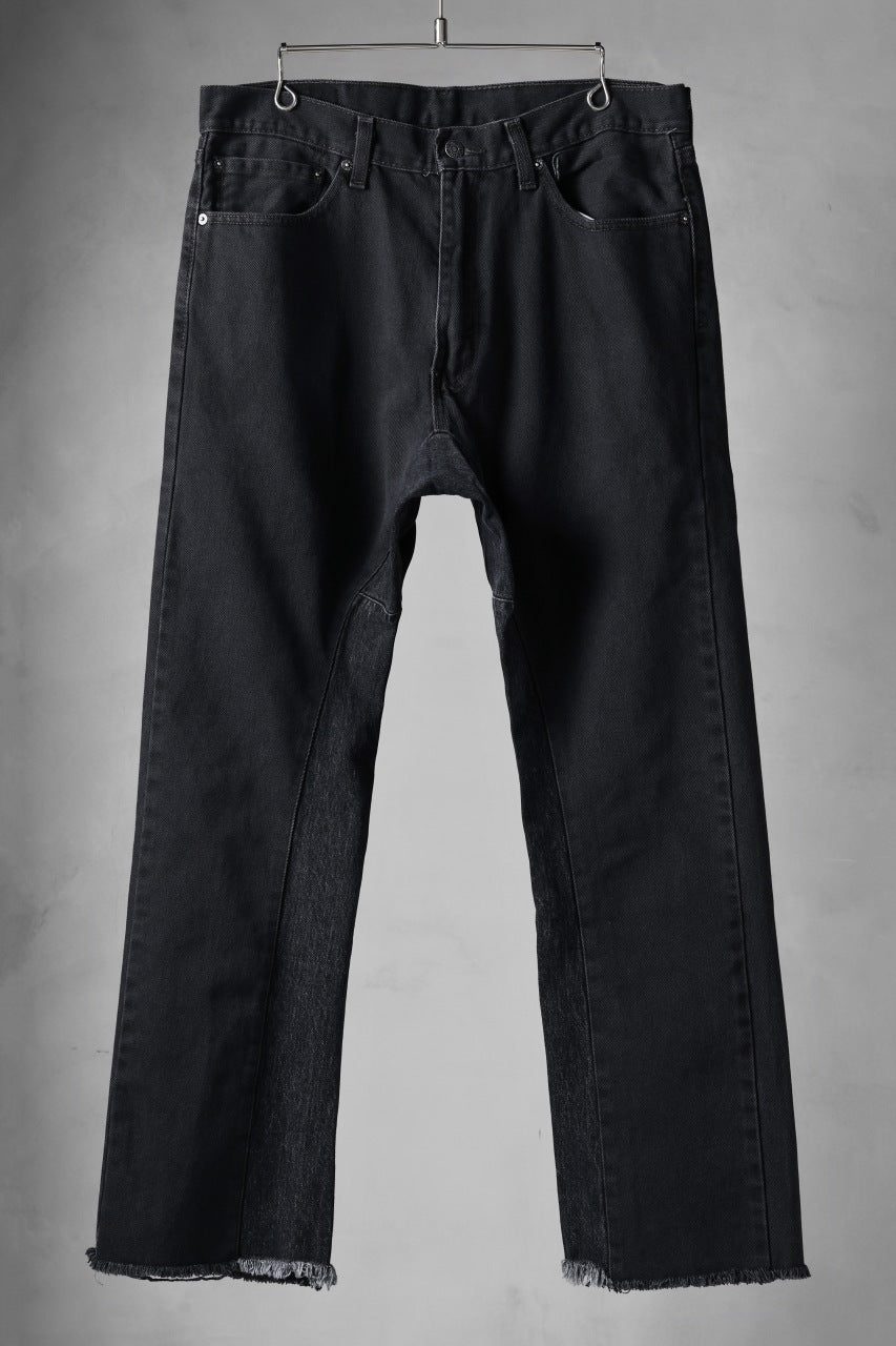 画像をギャラリービューアに読み込む, CHANGES x LOOM exclusive REMAKE REGULAR FIT DENIM PANTS / VINTAGE LEVI’S JEANS (BLACK #F)