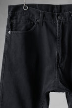 画像をギャラリービューアに読み込む, CHANGES x LOOM exclusive REMAKE REGULAR FIT DENIM PANTS / VINTAGE LEVI’S JEANS (BLACK #F)