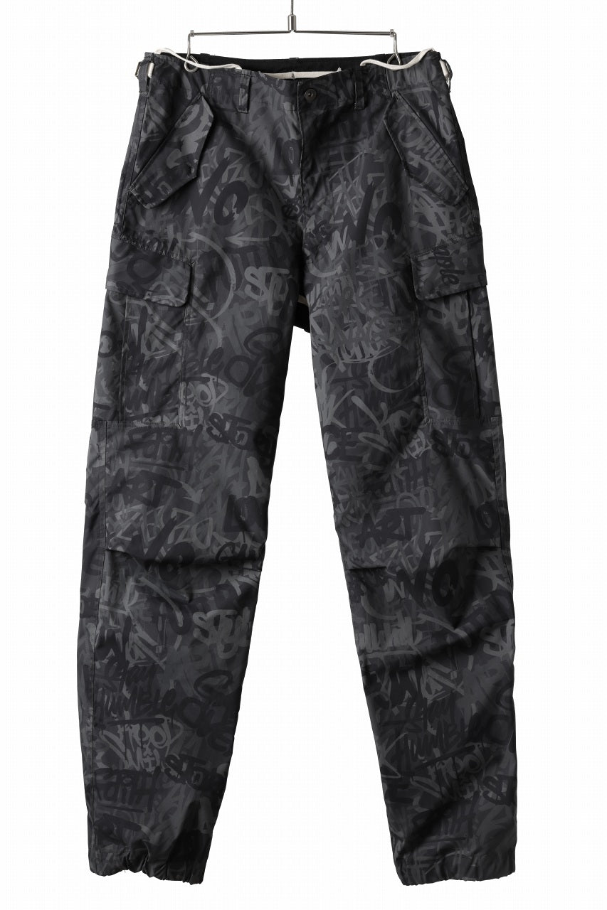 画像をギャラリービューアに読み込む, beauty : beast GRAFFITI CAMO BDU CARGO PANT (G.BLACK)