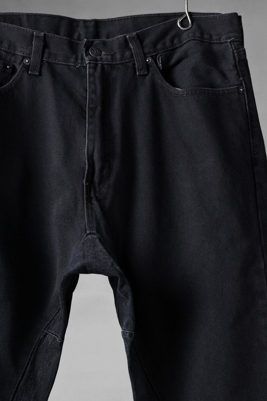 画像をギャラリービューアに読み込む, CHANGES x LOOM exclusive REMAKE REGULAR FIT DENIM PANTS / VINTAGE LEVI’S JEANS (BLACK #F)