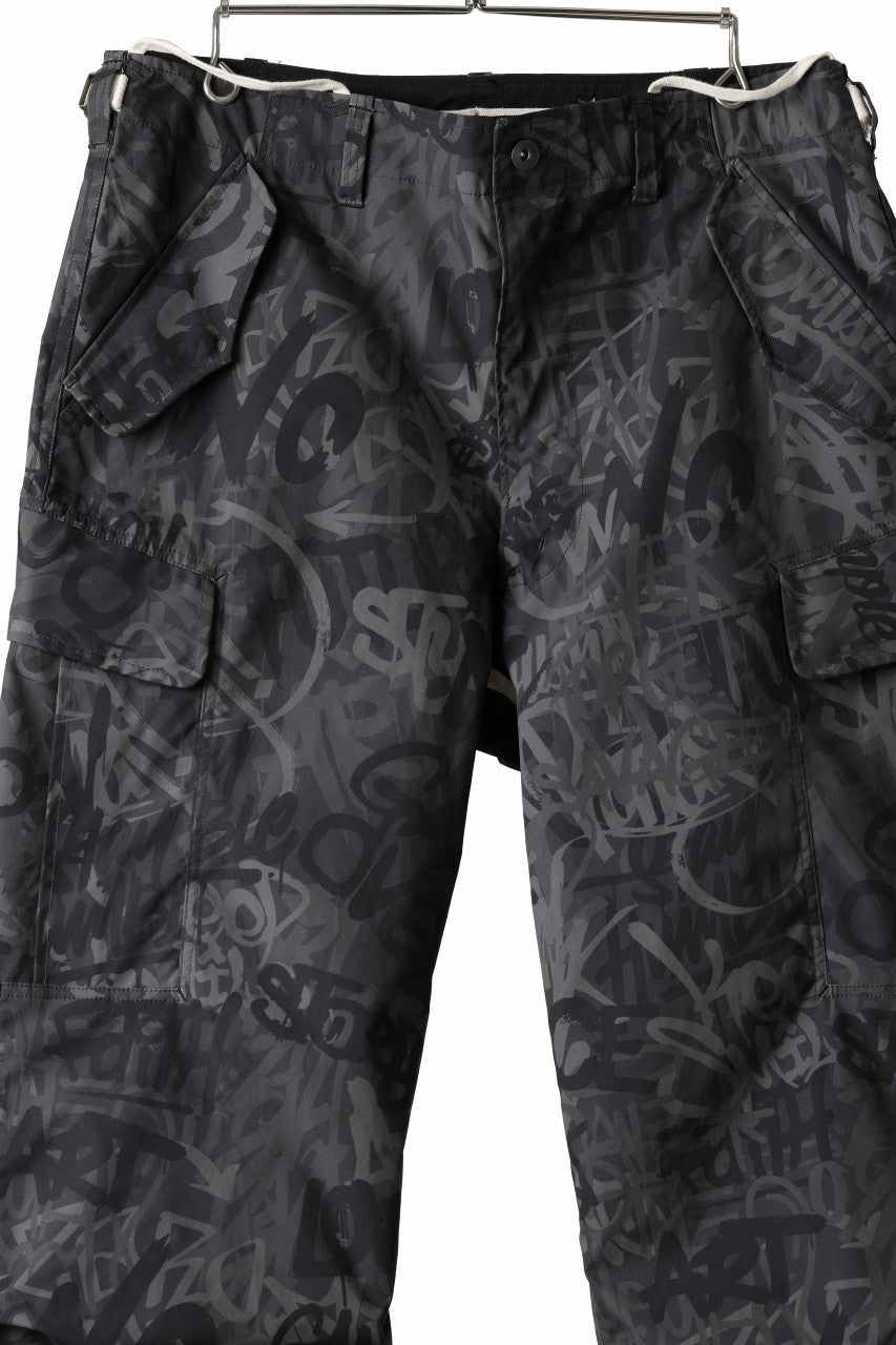 画像をギャラリービューアに読み込む, beauty : beast GRAFFITI CAMO BDU CARGO PANT (G.BLACK)