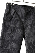 画像をギャラリービューアに読み込む, beauty : beast GRAFFITI CAMO BDU CARGO PANT (G.BLACK)