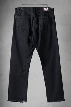 画像をギャラリービューアに読み込む, CHANGES x LOOM exclusive REMAKE REGULAR FIT DENIM PANTS / VINTAGE LEVI’S JEANS (BLACK #F)
