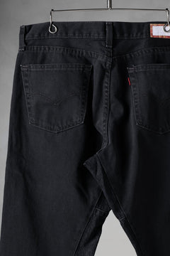 画像をギャラリービューアに読み込む, CHANGES x LOOM exclusive REMAKE REGULAR FIT DENIM PANTS / VINTAGE LEVI’S JEANS (BLACK #F)