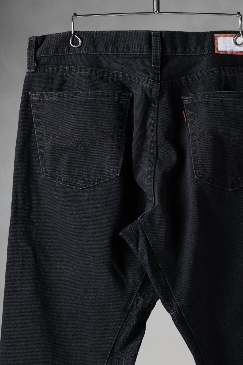画像をギャラリービューアに読み込む, CHANGES x LOOM exclusive REMAKE REGULAR FIT DENIM PANTS / VINTAGE LEVI’S JEANS (BLACK #F)