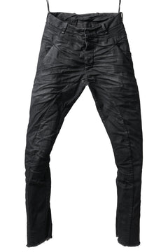 画像をギャラリービューアに読み込む, masnada BAGGY SCARRED STRETCH JEANS (SMEARED BLACK)