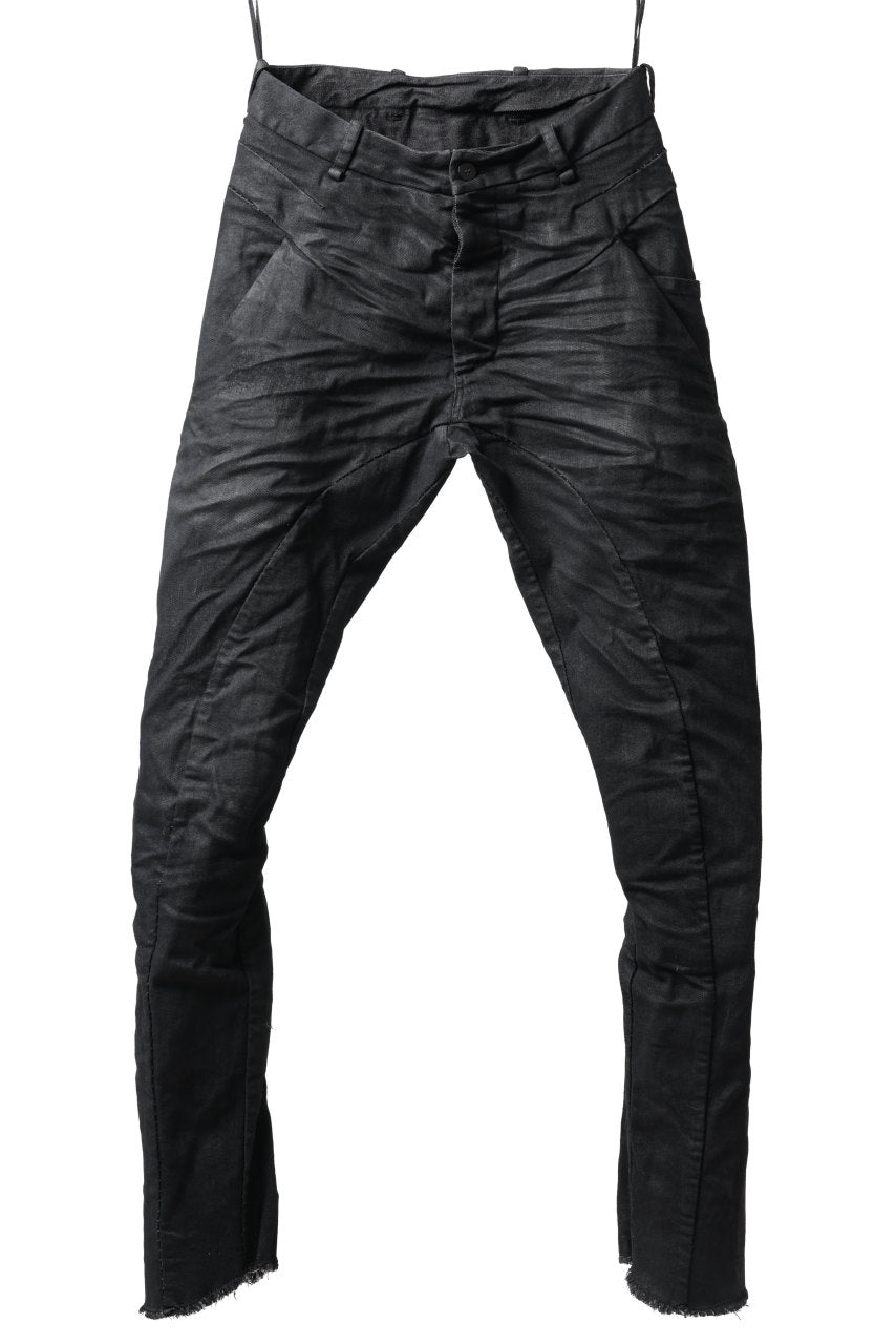 画像をギャラリービューアに読み込む, masnada BAGGY SCARRED STRETCH JEANS (SMEARED BLACK)