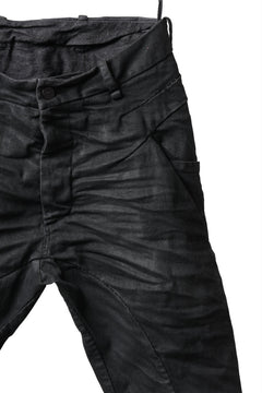 画像をギャラリービューアに読み込む, masnada BAGGY SCARRED STRETCH JEANS (SMEARED BLACK)