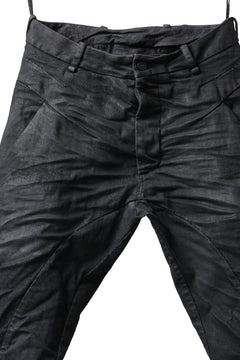 画像をギャラリービューアに読み込む, masnada BAGGY SCARRED STRETCH JEANS (SMEARED BLACK)