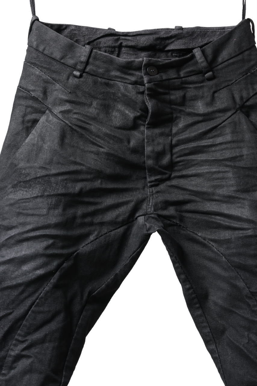 画像をギャラリービューアに読み込む, masnada BAGGY SCARRED STRETCH JEANS (SMEARED BLACK)