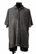 画像をギャラリービューアに読み込む, COLINA BIG SKIPPER POLO SHIRT / ANCIENT DYED LINEN HEAVY JERSEY (DUST)