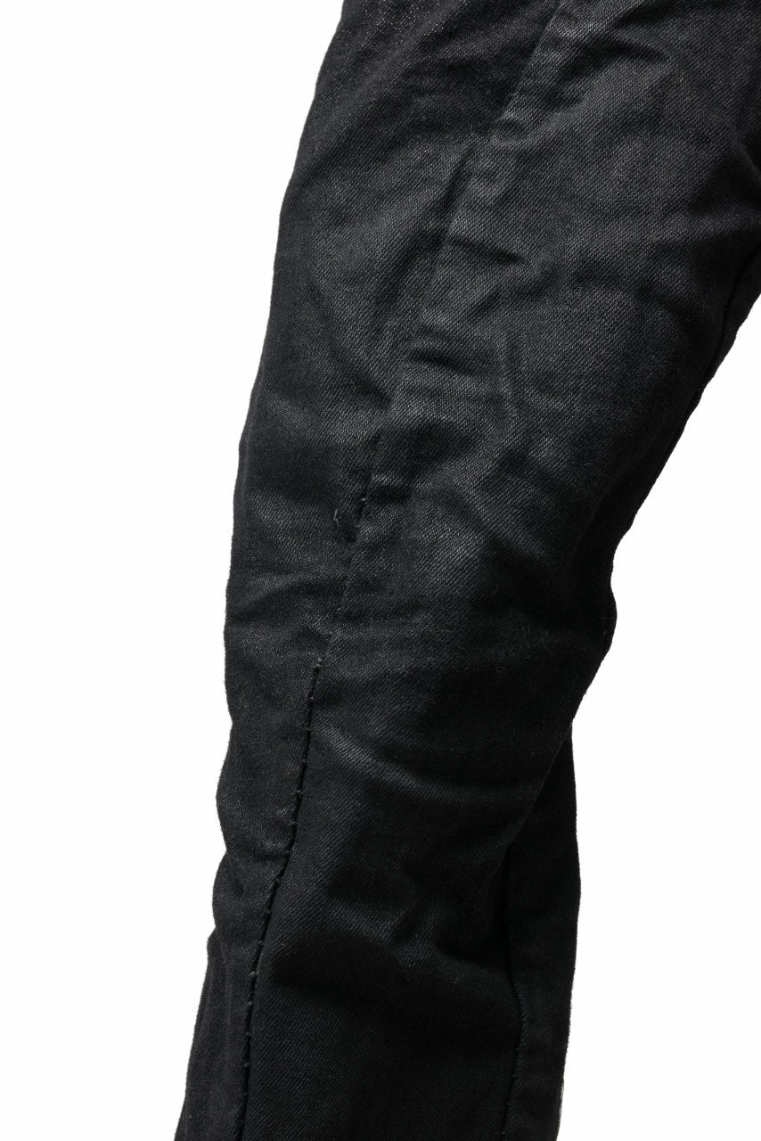 画像をギャラリービューアに読み込む, masnada BAGGY SCARRED STRETCH JEANS (SMEARED BLACK)